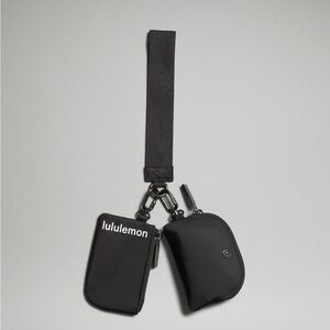 lululemon athletica Black Dual Pouch Wristlet